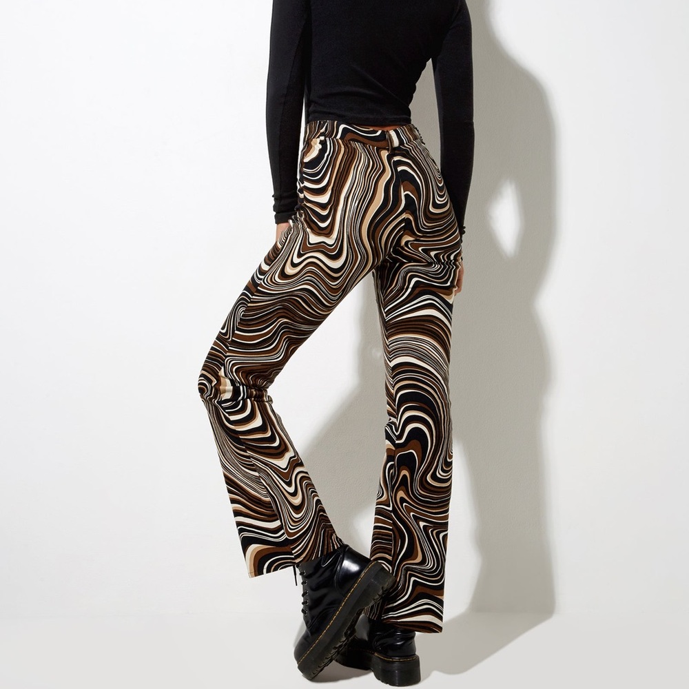 Motel Zoven trousers 70s ripple print